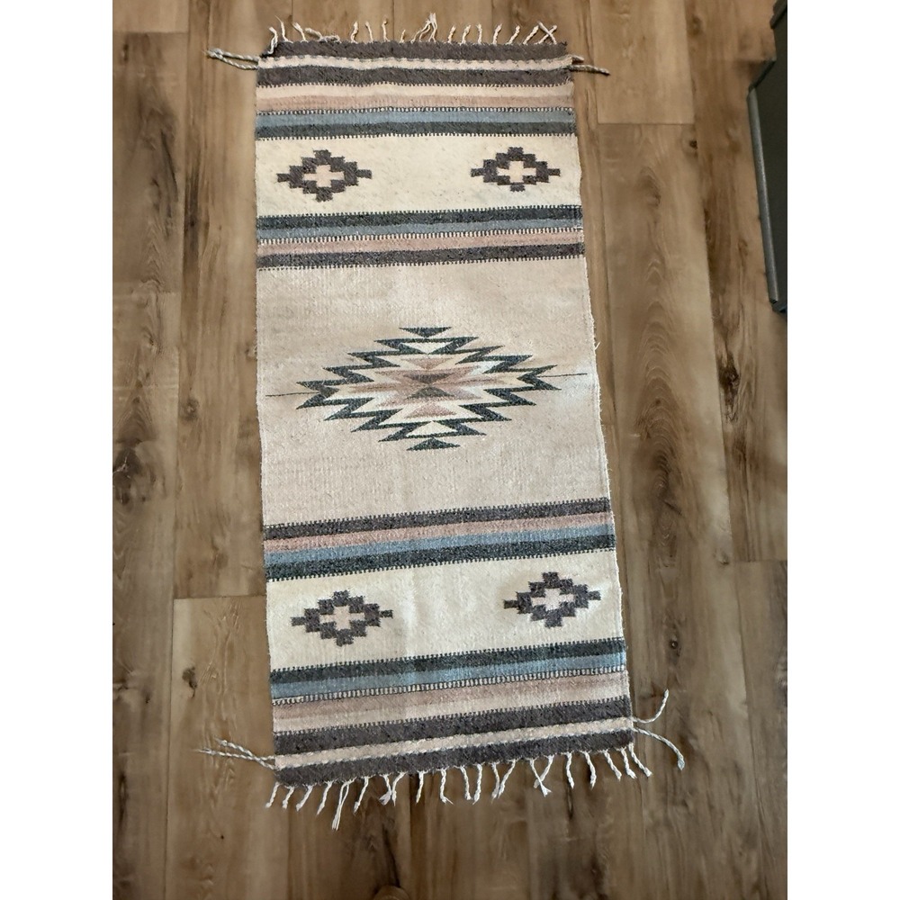 Navajo Southwestern Rug Blanket Mat  61" X  28"